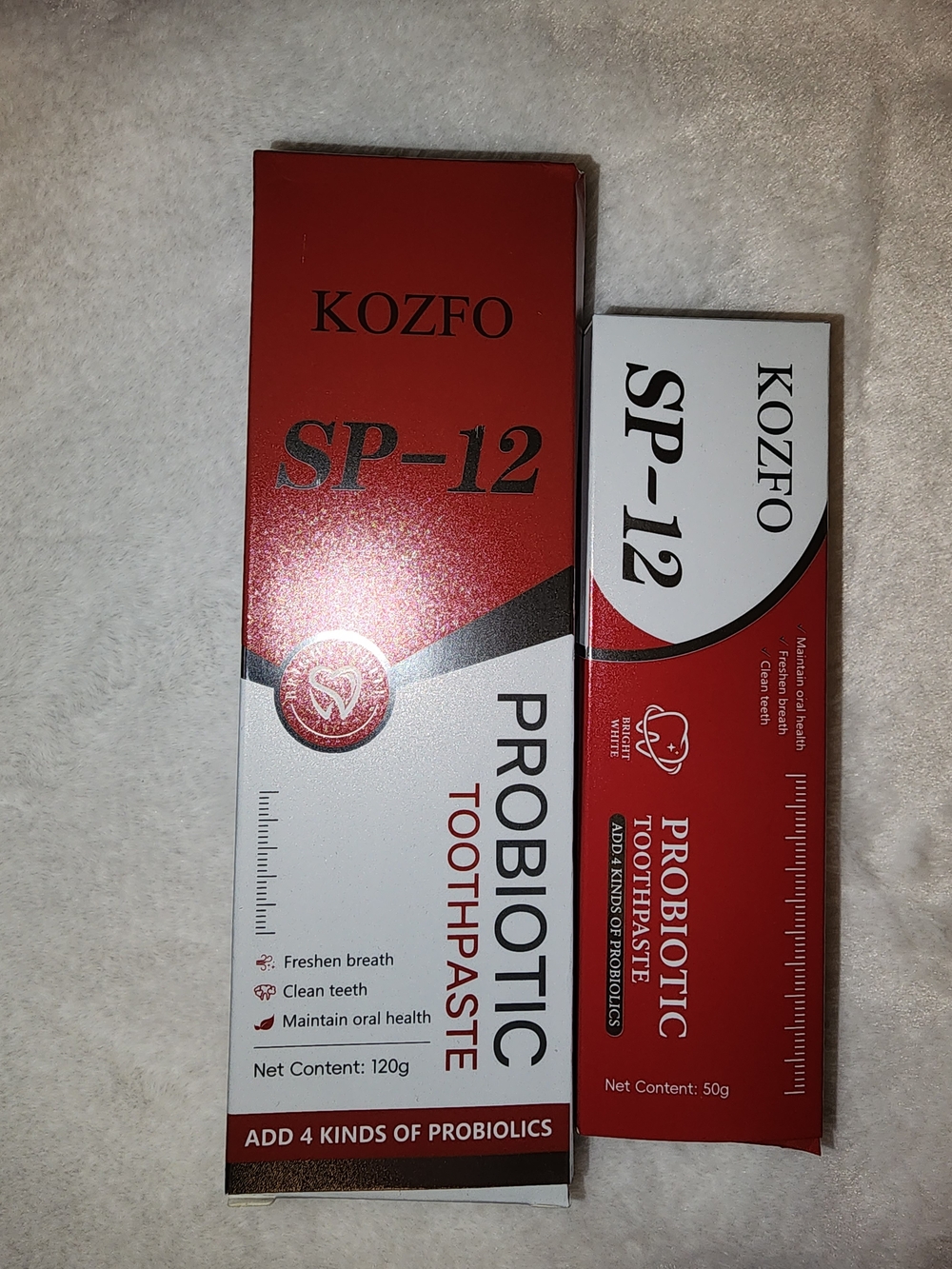 KOZFO SP-12 Probiotic Toothpaste - Red & White